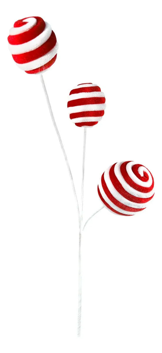 Rama Lluvia con 3 Esferas Multicolor Candy Land 76cm