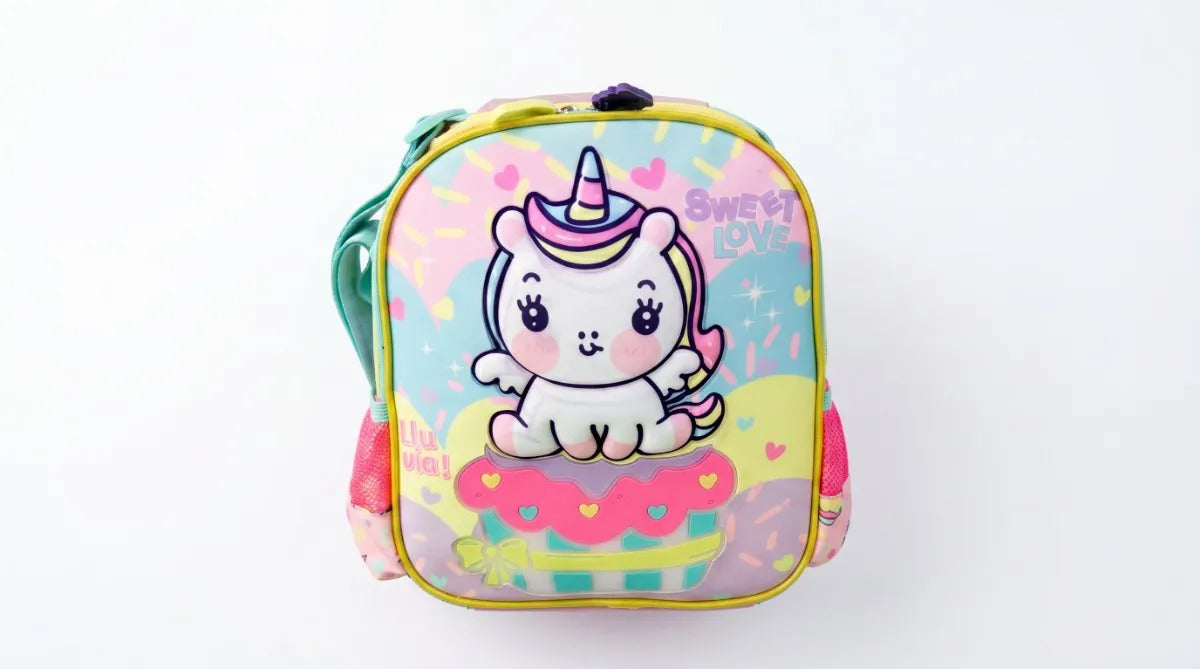 Lonchera Térmica Lluvia Unicornio Soft 3d Sweet Love