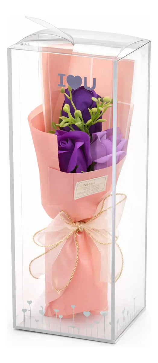 Detalle Romántico Con 3 Rosas Infinitas Surimax