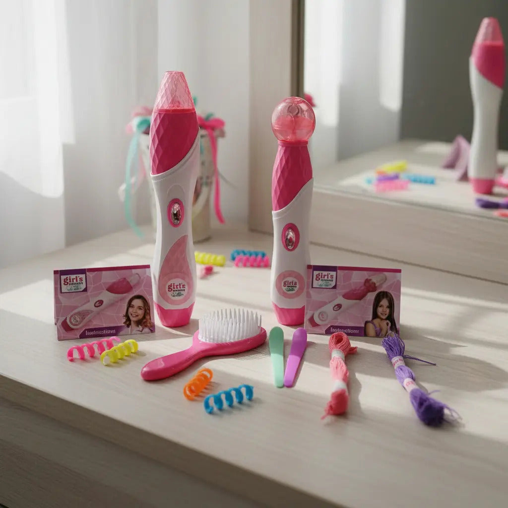 Juego Para Peinar Y Decorar El Cabello 2 En 1 Girls Creator
