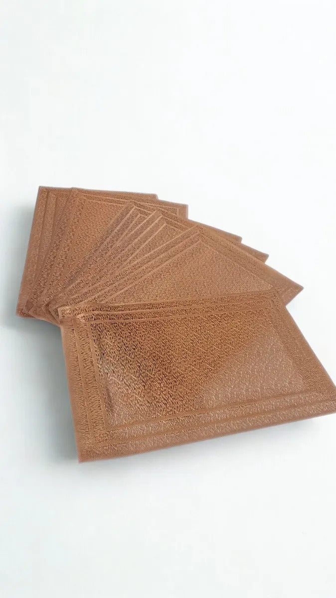 Mantel Individual Craquelado Para Mesa 6 Piezas 3 Colores