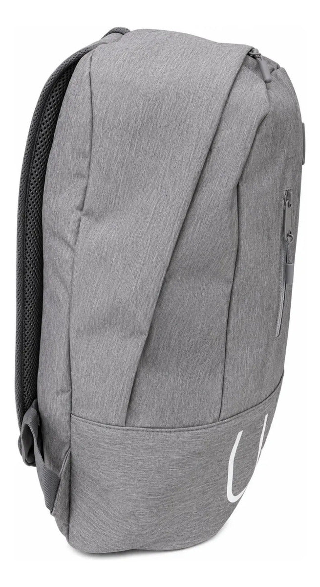 Mochila Universitaria Lluvia Gris Con 2 Compartimientos