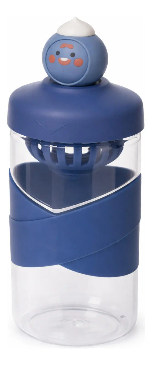 Botella Niños 500ml Acrílica Con Filtro Para Té Y Jugos