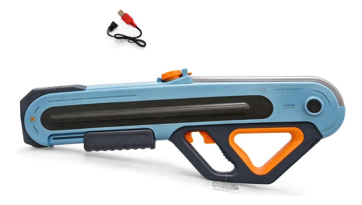 Pistola De Agua W12 Eléctrica Con Luz Doble Capacidad