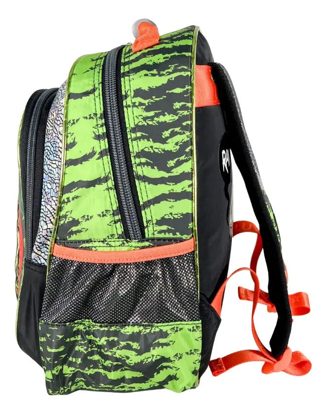 Mochila Marca Lluvia Diseño Dinosaurio T Rex Kinder