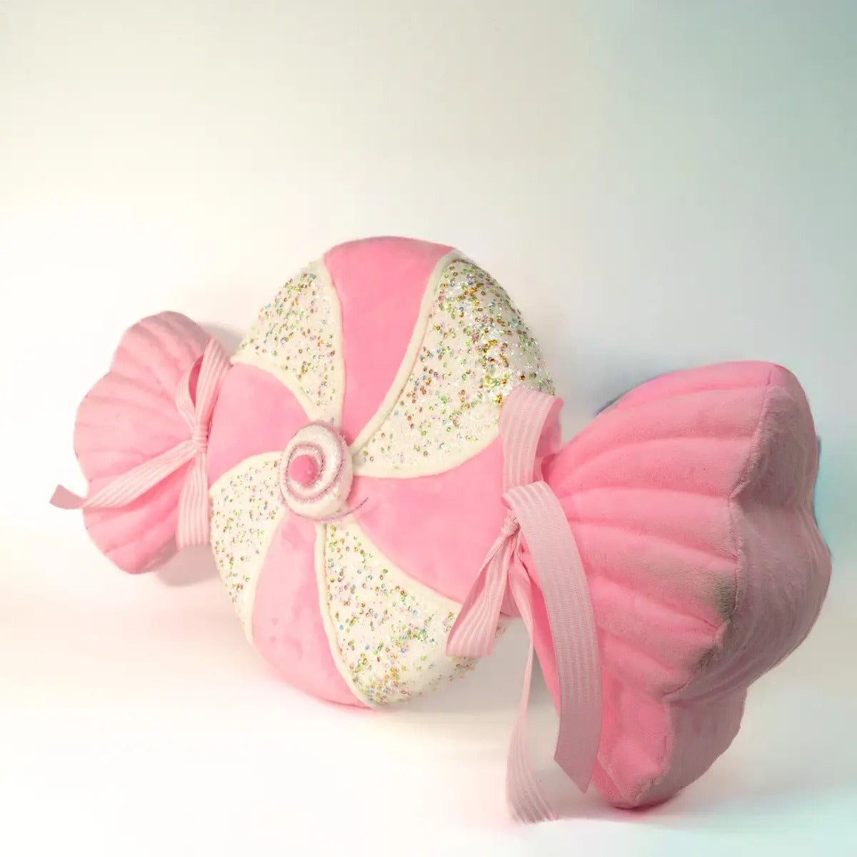Figura Navideño Caramelo Grande Rosa Marca Lluvia 60x5x30 Cm