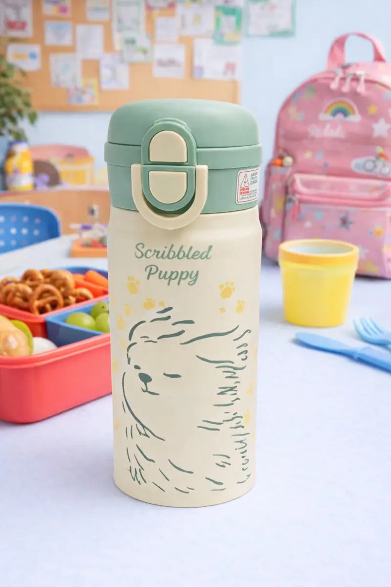 Termo De Acero Inoxidable 350 Ml Con Diseños De Animalitos