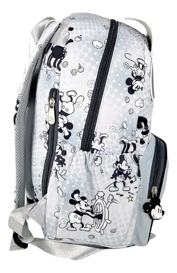 Mochila Marca Lluvia Gris Mickey