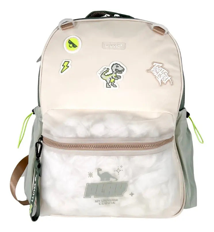 Mochila Marca Lluvia Primaria Diseño Dinosaurio