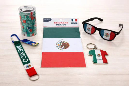 Kit Selección México Completo Lentes Negros Accesorios