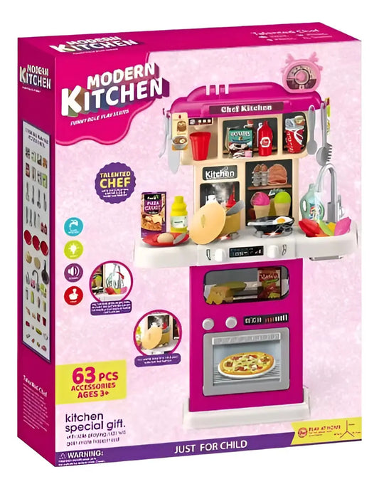 Cocina Infantil Marca Candy Toys 63 Piezas
