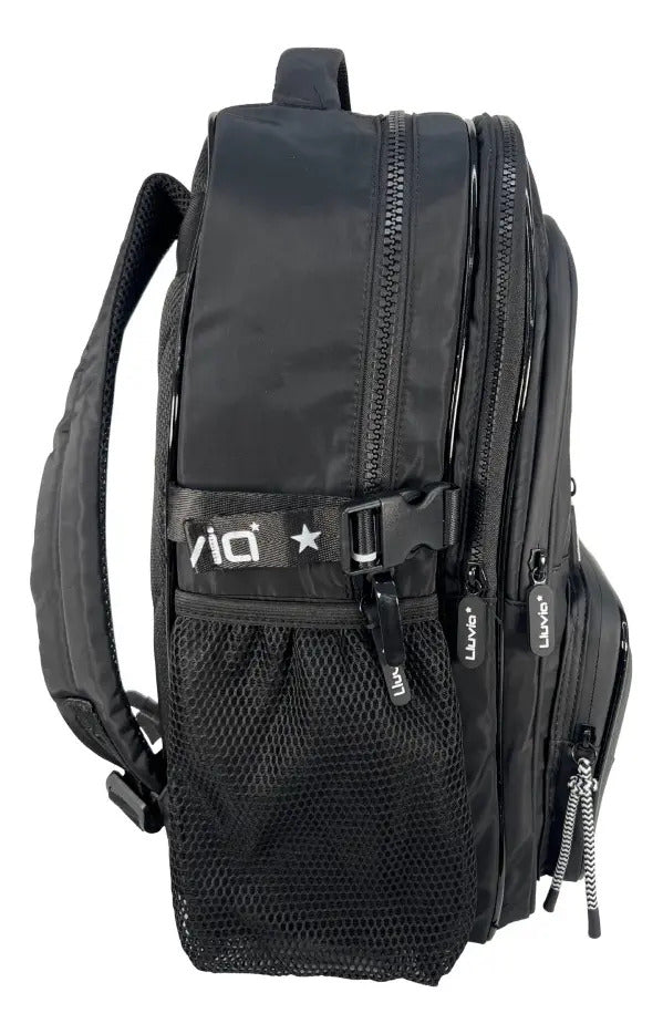 Mochila Juvenil Marca Lluvia Estilo Urbano Negro