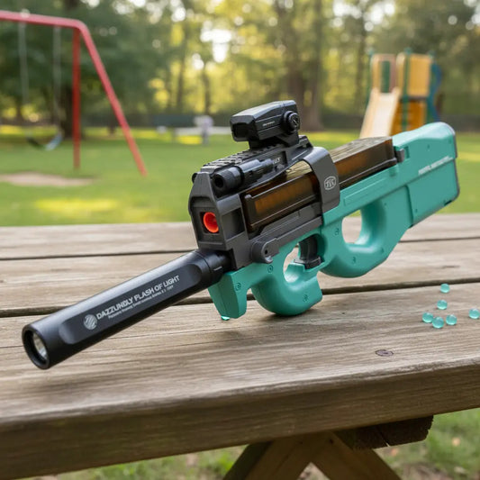 Pistola De Balas De Gel Candy Toys P90 Con 50,000 Balas