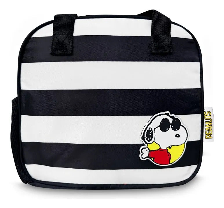 Set Escolar Yadatex Negro 3 Piezas Snoopy Canguro