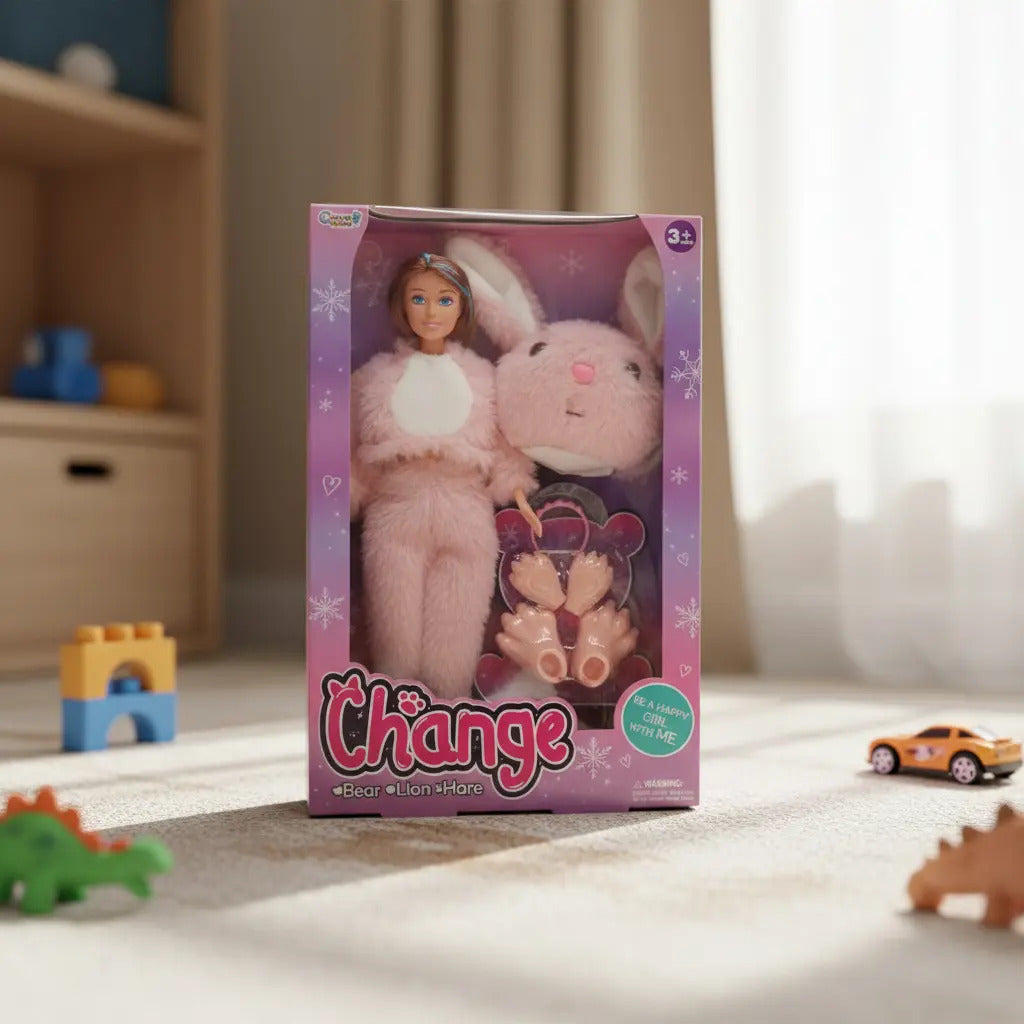Muñeca Candy Toys Change Colección Mágica De 4 Personajes