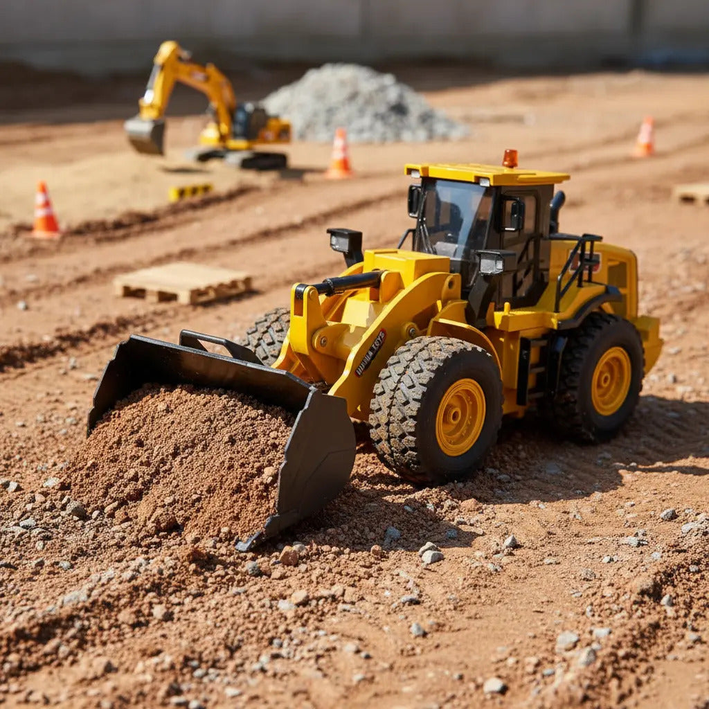 Maquinaria De Construcción Rc Bulldozer Candy Toys 9ch