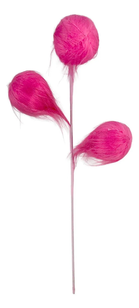 Vara Navideña Lluvia Rosa Candy Land con Glitter