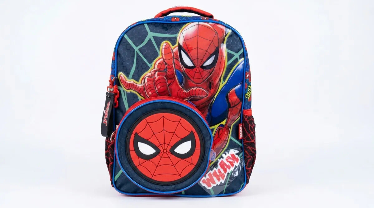 Mochila Escolar Ruz Spider-man 3d Con Llavero De Regalo