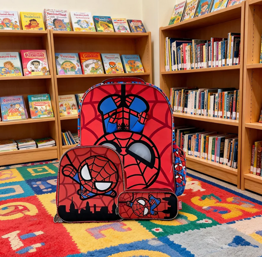 Kit De Mochilas Ruz Primaria Spiderman Rojo