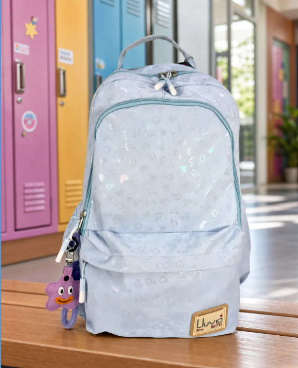 Mochila Juvenil Marca Lluvia Corazones