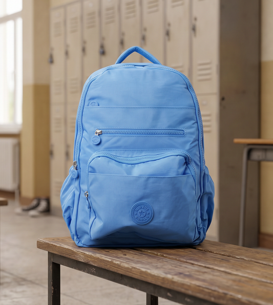 Mochila Juvenil Marca Lluvia En Color Azul
