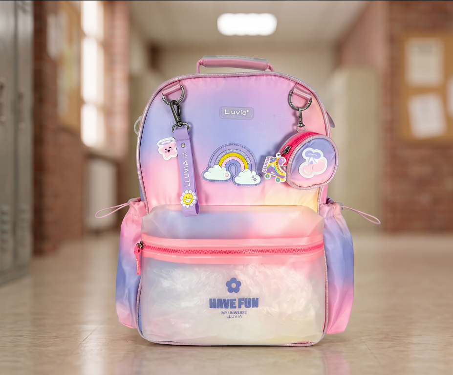 Mochila Juvenil Marca Lluvia Retro Difuminados