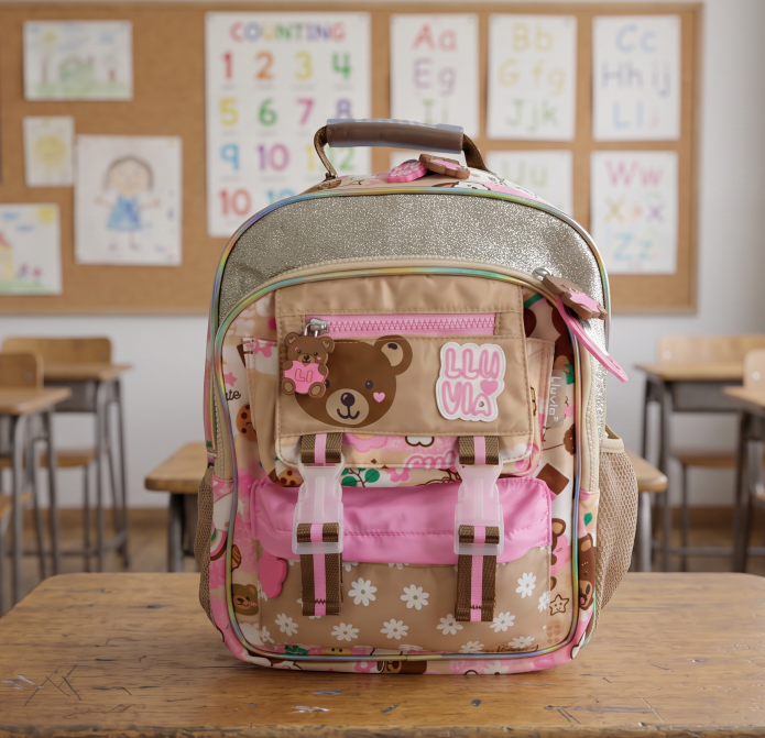 Mochila Kinder Marca Lluvia Oso Emojis