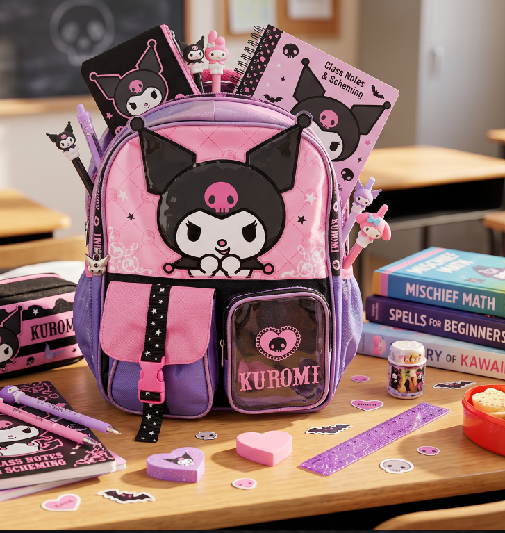 Mochila Kinder Marca Ruz Kuromi Aventura Kawaii