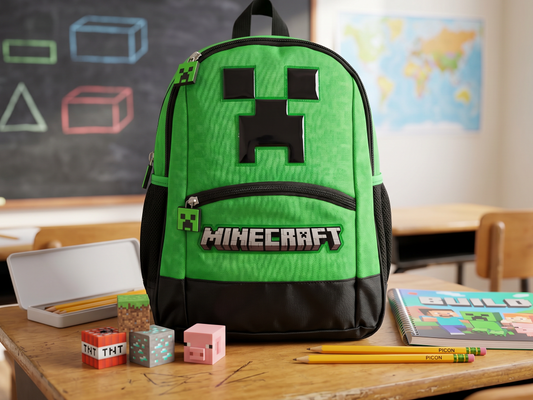 Mochila Kinder Marca Ruz Minecraft Aventuras Game