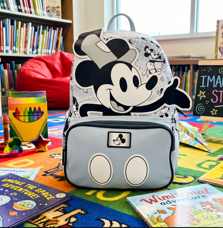 Mochila Marca Lluvia Gris Mickey