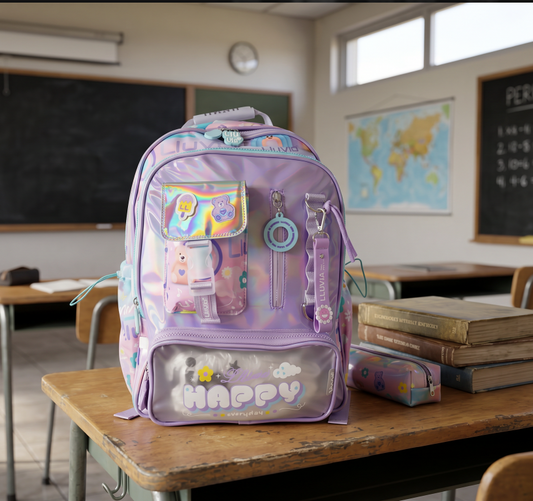 Mochila Marca Lluvia Happy Primaria