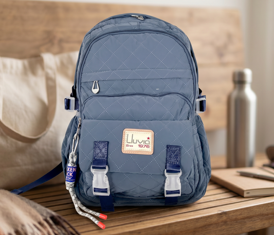 Mochila Marca Lluvia Juvenil Azul Primaria