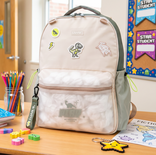 Mochila Marca Lluvia Primaria Diseño Dinosaurio