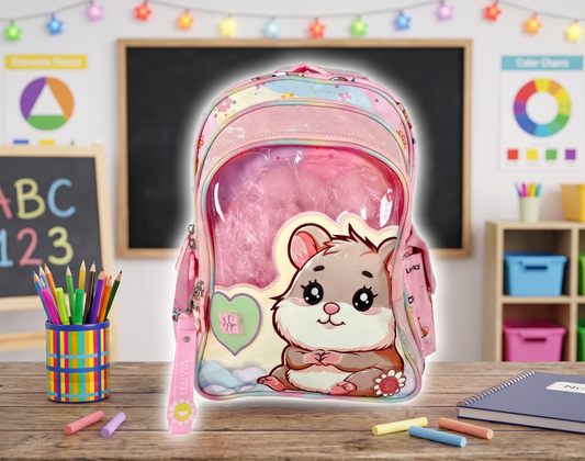 Mochila Marca Lluvia Primaria Diseño Hamster