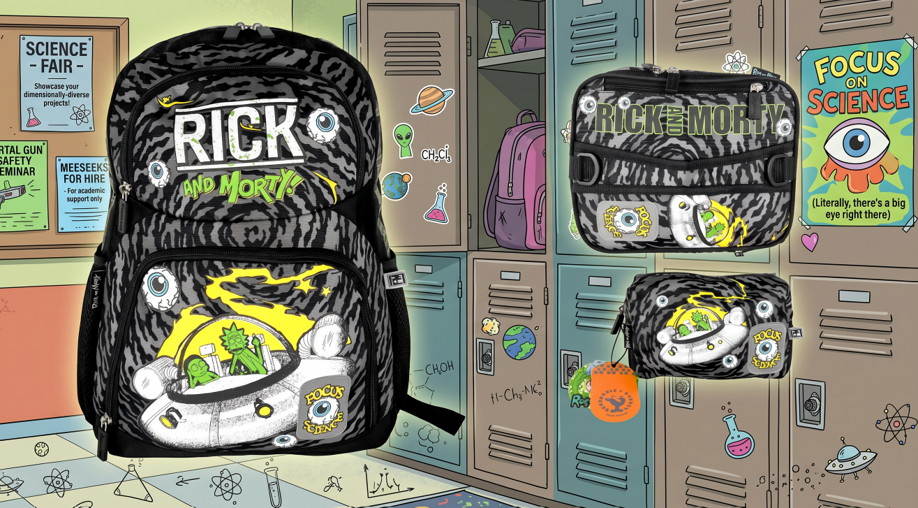 Mochila Primaria 3 Piezas Marca Fotorama Rick