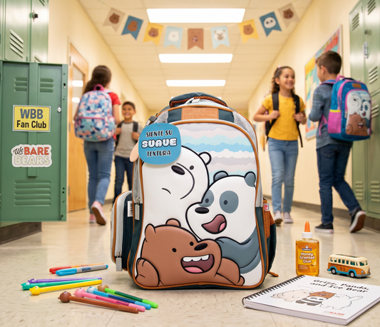 Mochila Primaria Marca Fotorama Osos Escandalosos