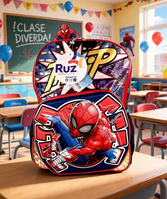 Mochila Primaria Marca Ruz Spider