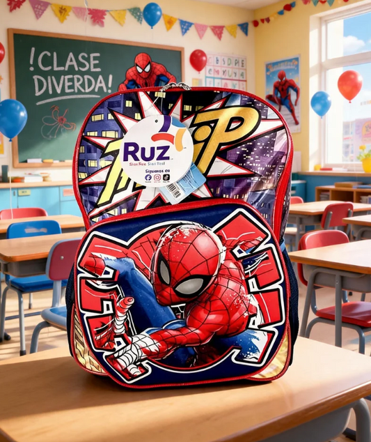 Mochila Primaria Marca Ruz Spider