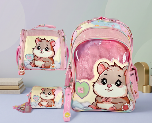 Paquete 3 Piezas Marca Lluvia Primaria Diseño Hamster