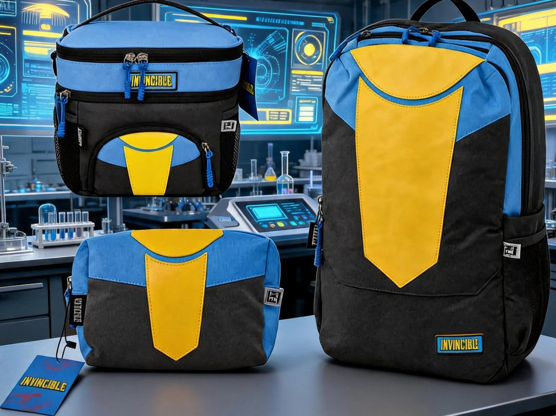 Set Escolar Tres Piezas Fotorama Wolverine Azul Y Gris