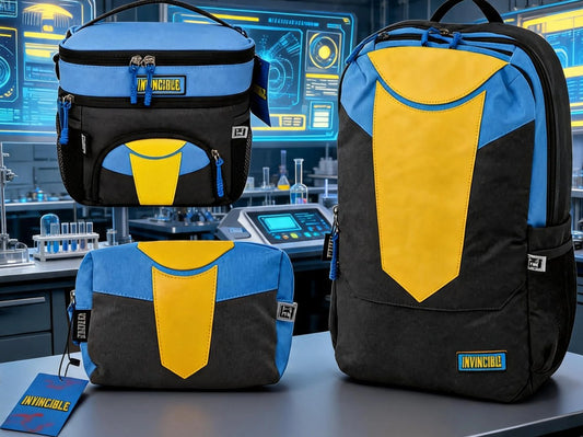 Set Escolar Tres Piezas Fotorama Wolverine Azul Y Gris