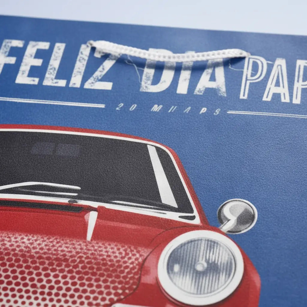 Bolsas De Regalo Una Docena Día Del Padre Autos Y Motos