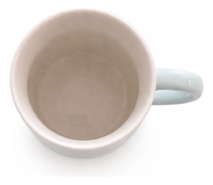 Taza Con Tapa Decorativa De Animales 380ml Marca Lluvia