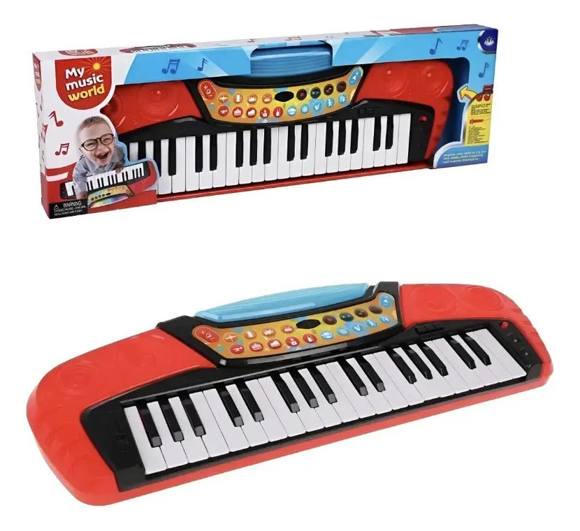 Piano Electrónico Infantil Candy Toys 37 Color Rojo