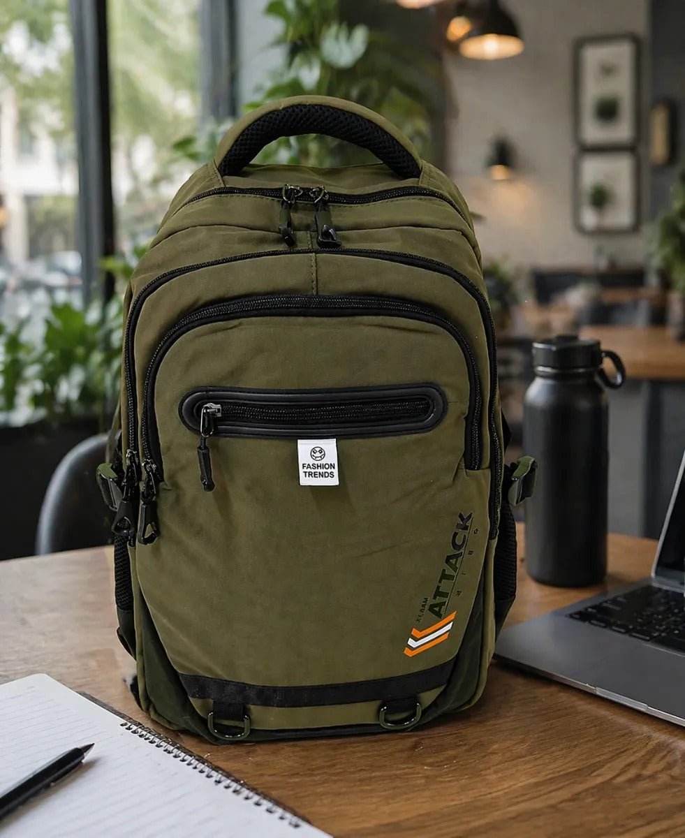 Mochila Lluvia Verde Olivo Premium Gran Capacidad Laptop