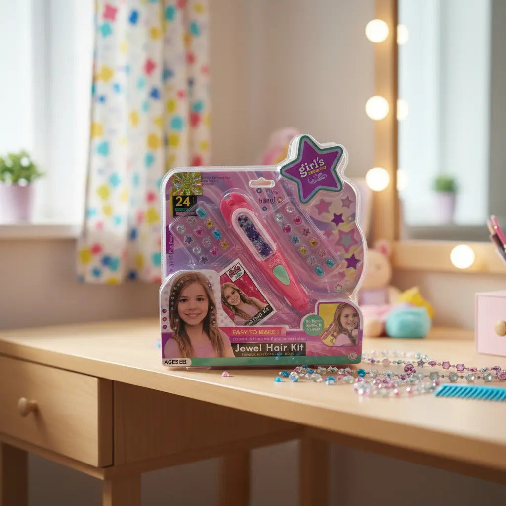 Set Decorador De Cabello Con Piedras Girls Creator