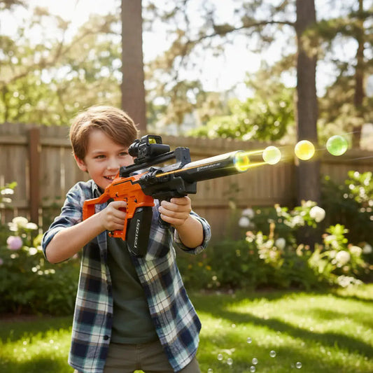 Rifle De Orbits Candy Toys Con Luz Led Y 50,000 Balas