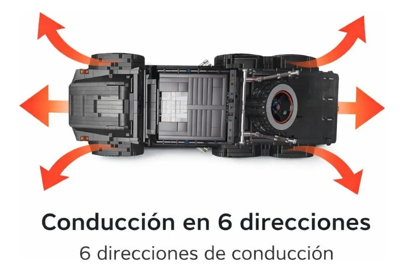 Pickup Todoterreno 6x6 De Bloques Escala 1:8 3173 Piezas