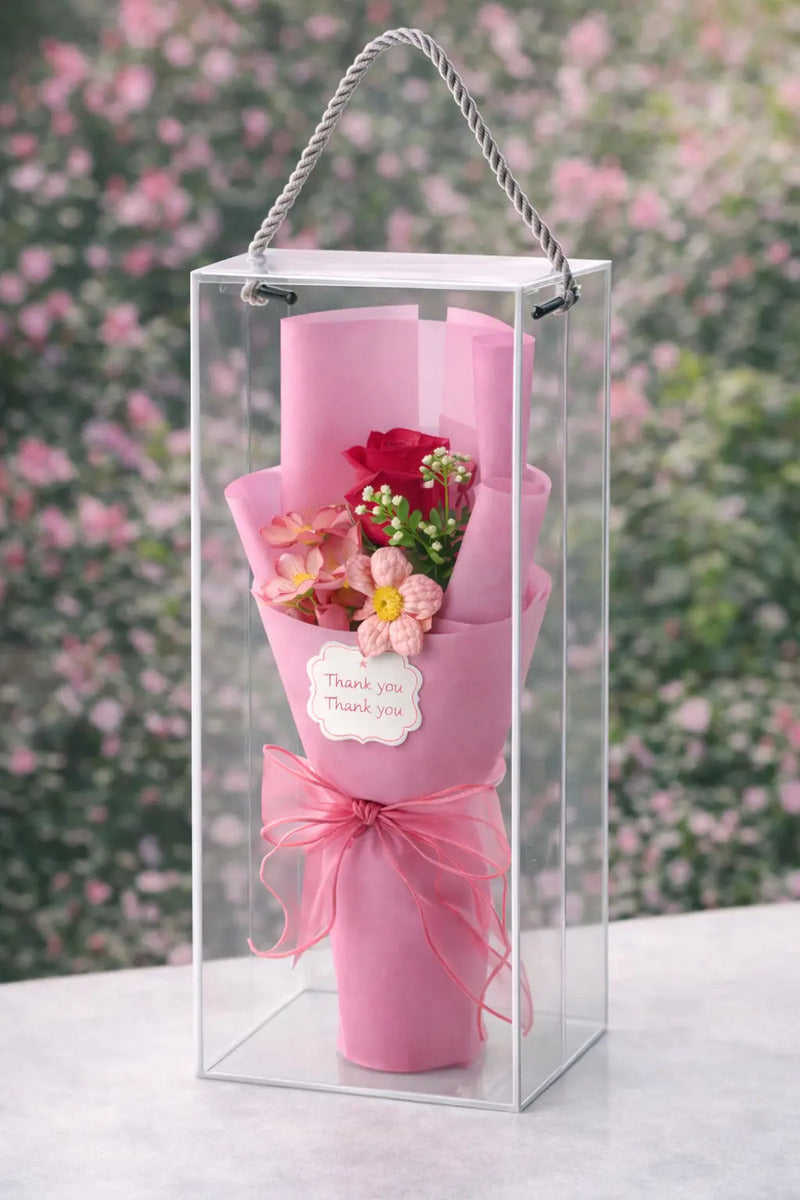 Detalle Romantico Con Flores Infinitas Fiusha Surimax