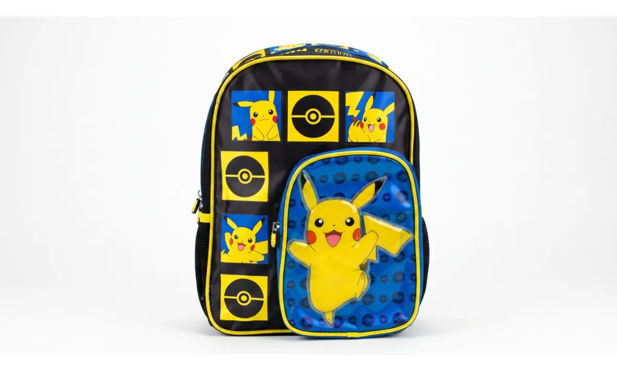 Mochila Kinder Ruz Pokémon Pikachu Infantil Diseño 3d Original